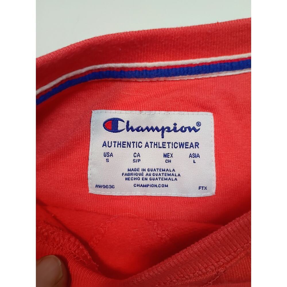 Champion Crewneck Sweatshirt Coral/Orange - Size Small - Picture 5 of 6